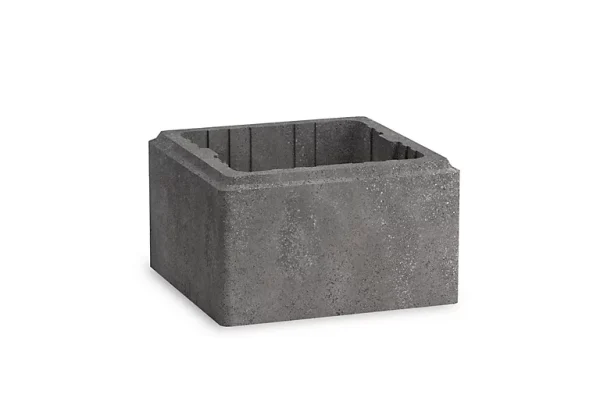 prix abordable Castorama Element De Pilier Agora 30 X 30 Cm Anthracite 1