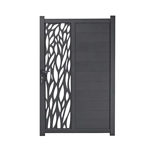 garantis authentique Castorama Portillon Aluminium Neva Anthracite 100 X H.174 Cm 1